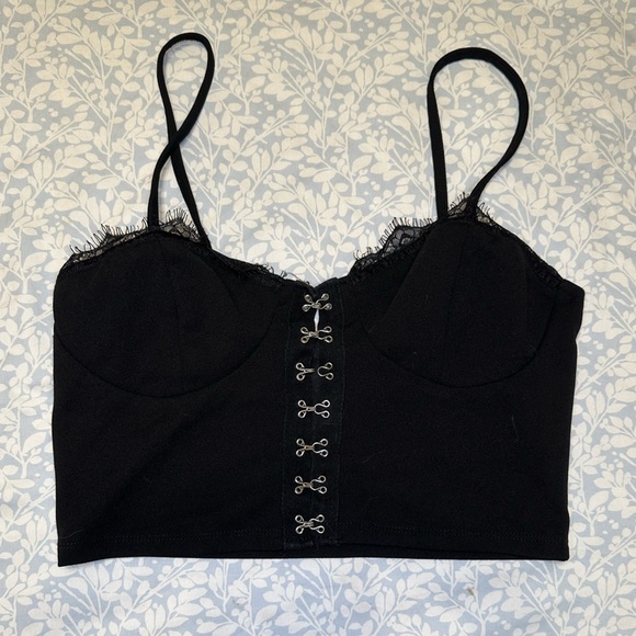 Tops - Corset-Like Crop Top